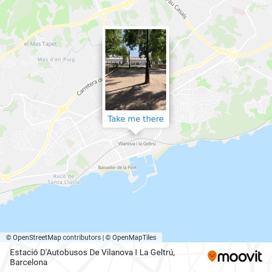 Estació D'Autobusos De Vilanova I La Geltrú map