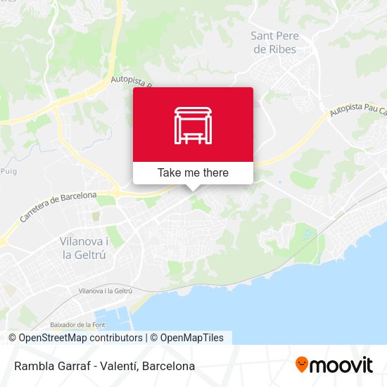 Rambla Garraf - Valentí map