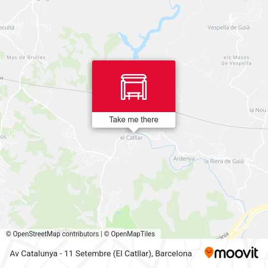 Av Catalunya - 11 Setembre (El Catllar) map