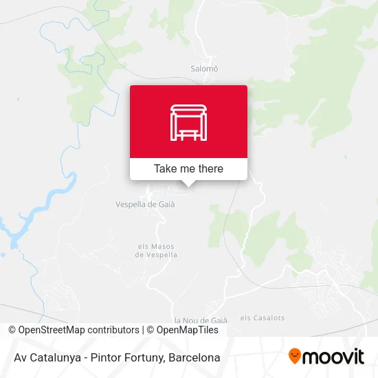 Av Catalunya - Pintor Fortuny map