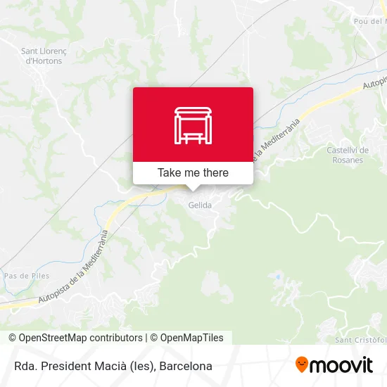 Rda. President Macià (Ies) map
