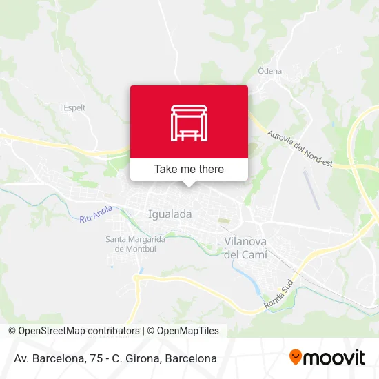 Av. Barcelona, 75 - C. Girona map