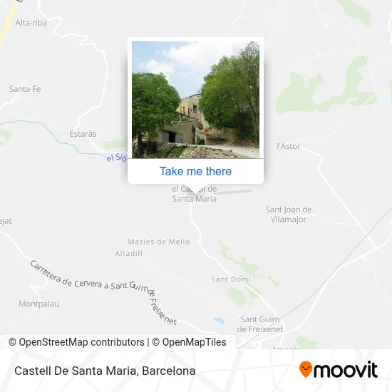 Castell De Santa Maria map