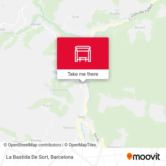 La Bastida De Sort map