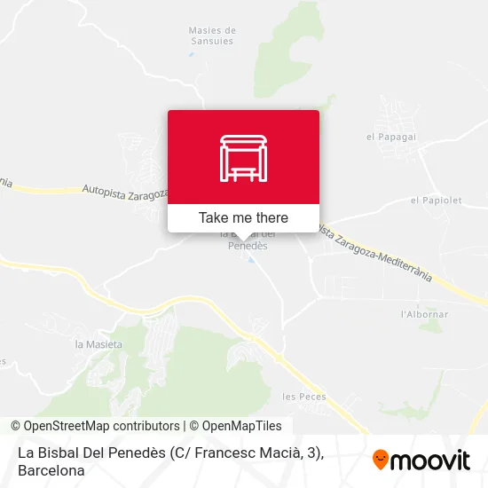 La Bisbal Del Penedès (C/ Francesc Macià, 3) map