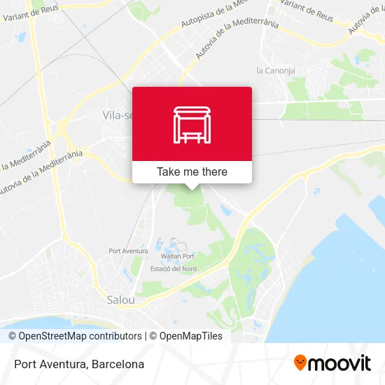 Port Aventura map