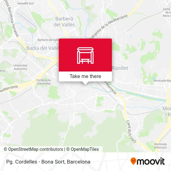 Pg. Cordelles - Bona Sort map