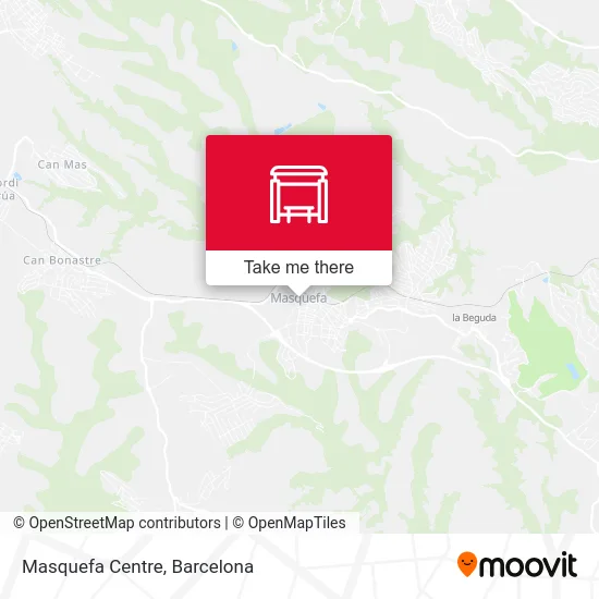 Masquefa Centre map