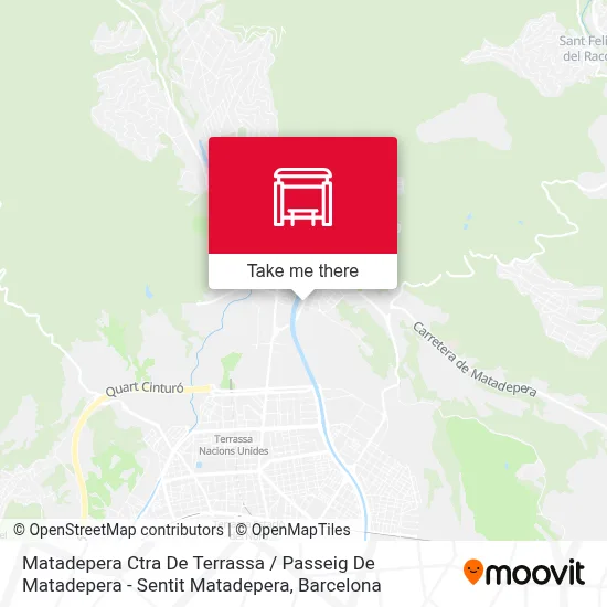 Matadepera Ctra De Terrassa / Passeig De Matadepera - Sentit Matadepera map