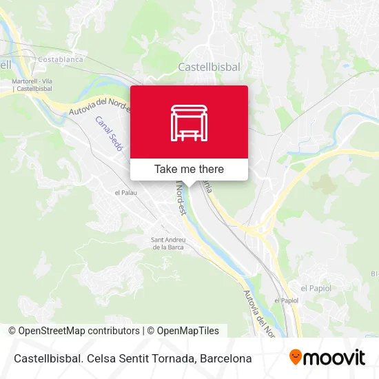 Castellbisbal. Celsa Sentit Tornada map