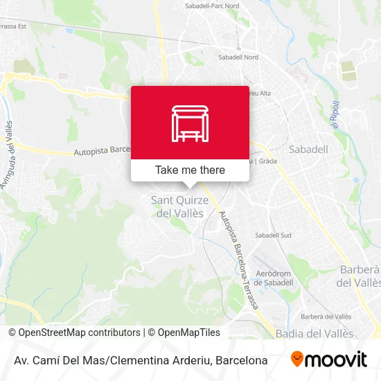 Av. Camí Del Mas / Clementina Arderiu map