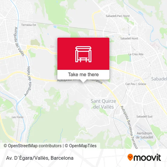 Av. D´Ègara/Vallès map