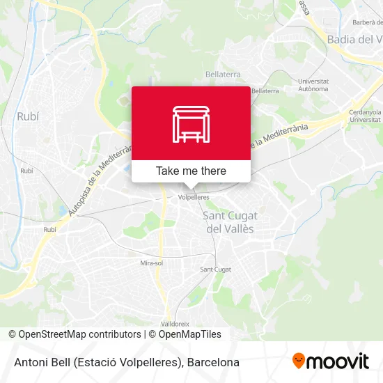 Antoni Bell (Estació Volpelleres) map