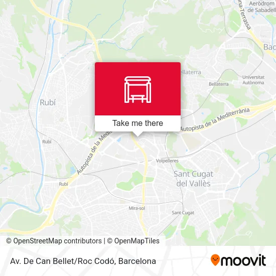 Av. De Can Bellet/Roc Codó map