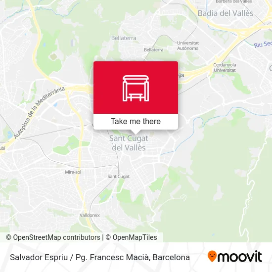 Salvador Espriu / Pg. Francesc Macià map