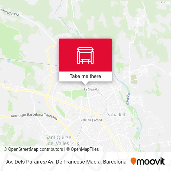 Av. Dels Paraires / Av. De Francesc Macià map