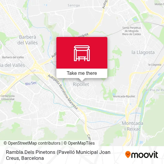 Rambla.Dels Pinetons map