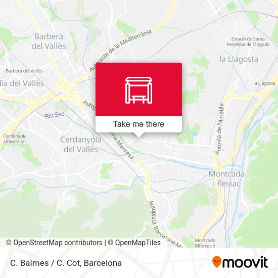 mapa C. Balmes / C. Cot