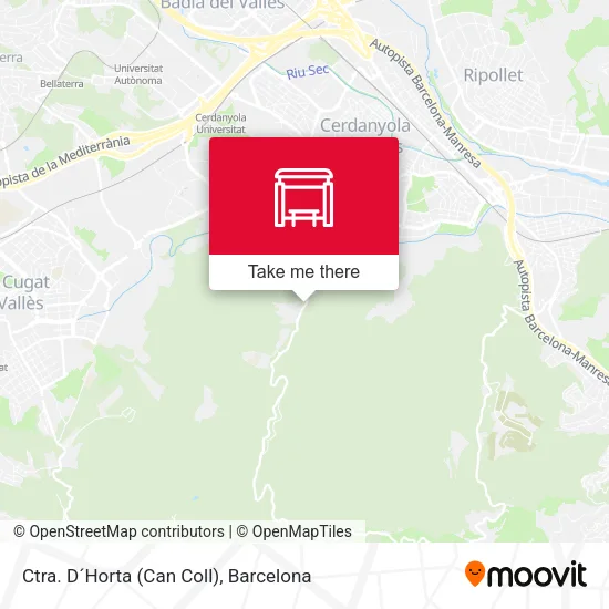 Ctra. D´Horta (Can Coll) map