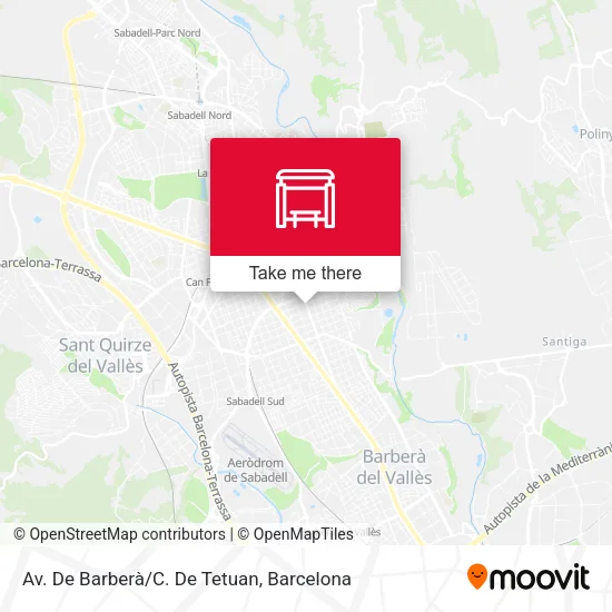 Av. De Barberà/C. De Tetuan map