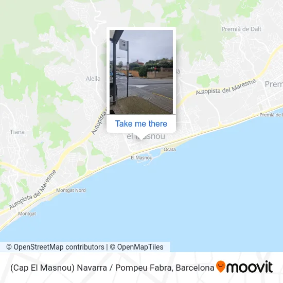 (Cap El Masnou) Navarra / Pompeu Fabra map