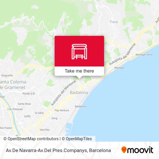 Av.De Navarra-Av.Del Pres.Companys map