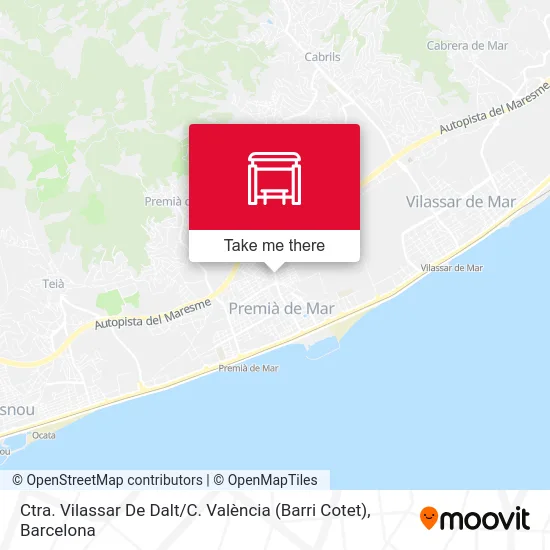 Ctra. Vilassar De Dalt / C. València (Barri Cotet) map
