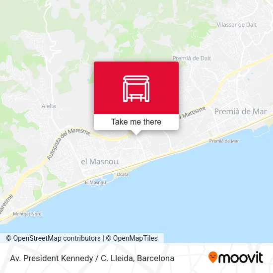 Av. President Kennedy / C. Lleida map