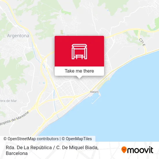 Rda. De La República / C. De Miquel Biada map