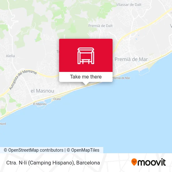 Ctra. N-Ii (Camping Hispano) map