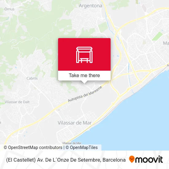 (El Castellet) Av. De L´Onze De Setembre map