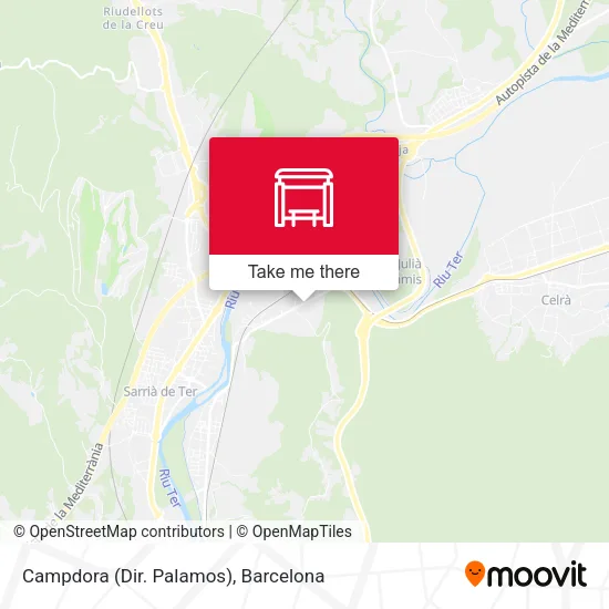 Campdora (Dir. Palamos) map