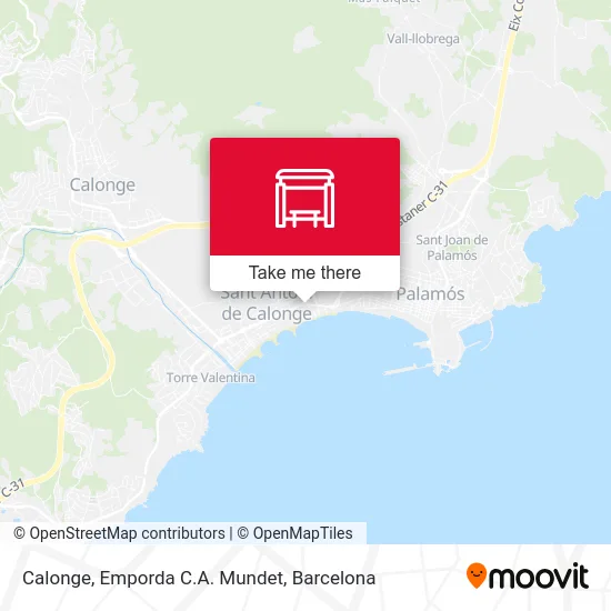 Calonge, Emporda C.A. Mundet map