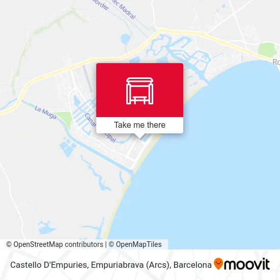 Castello D'Empuries, Empuriabrava (Arcs) map