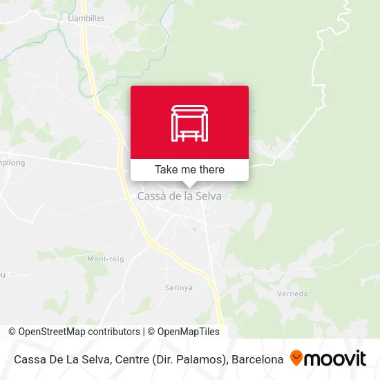 Cassa De La Selva, Centre (Dir. Palamos) map