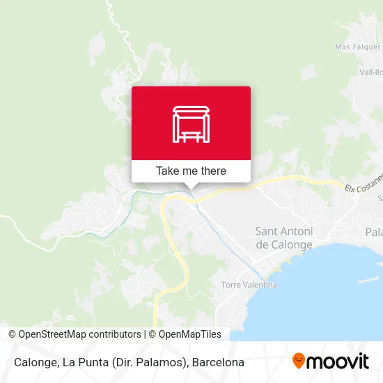 Calonge, La Punta (Dir. Palamos) map