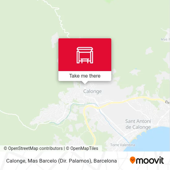 Calonge, Mas Barcelo (Dir. Palamos) map