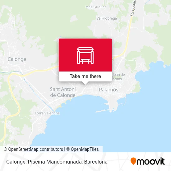 Calonge, Piscina Mancomunada map