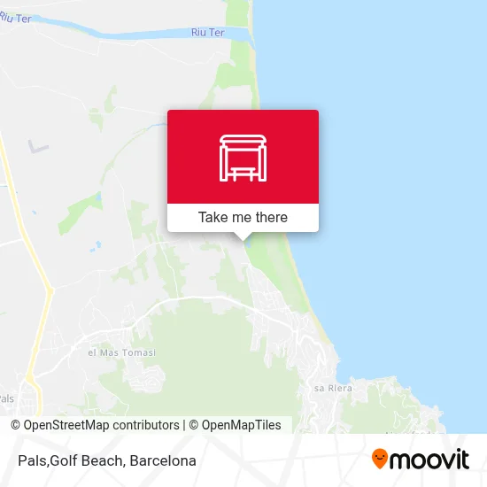 Pals,Golf Beach map