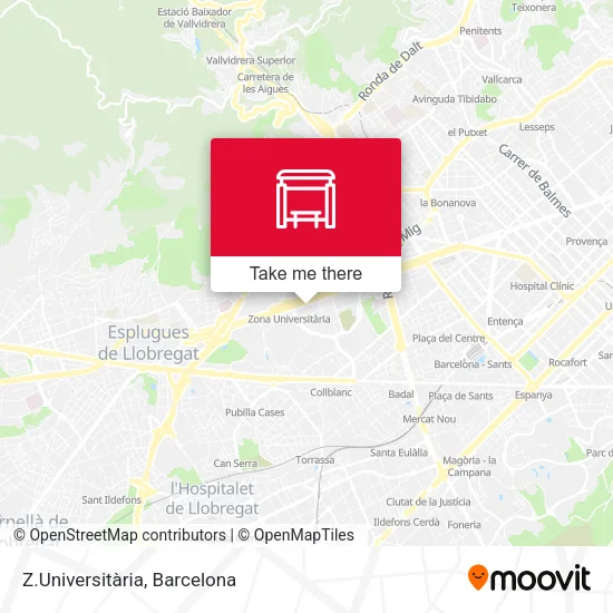 mapa Z.Universitària
