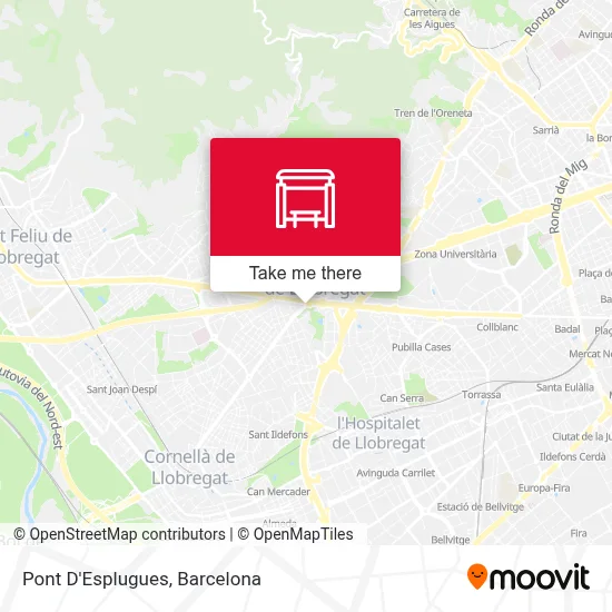 Pont D'Esplugues map