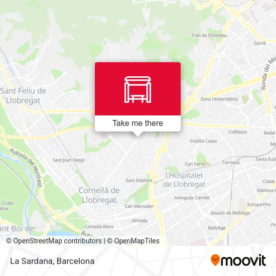 La Sardana map