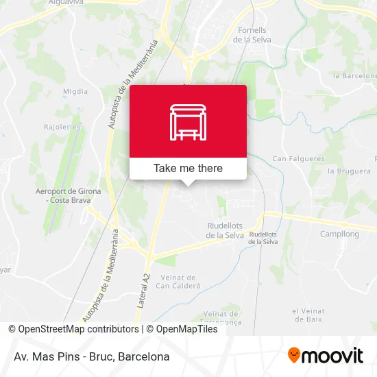 Av. Mas Pins - Bruc map