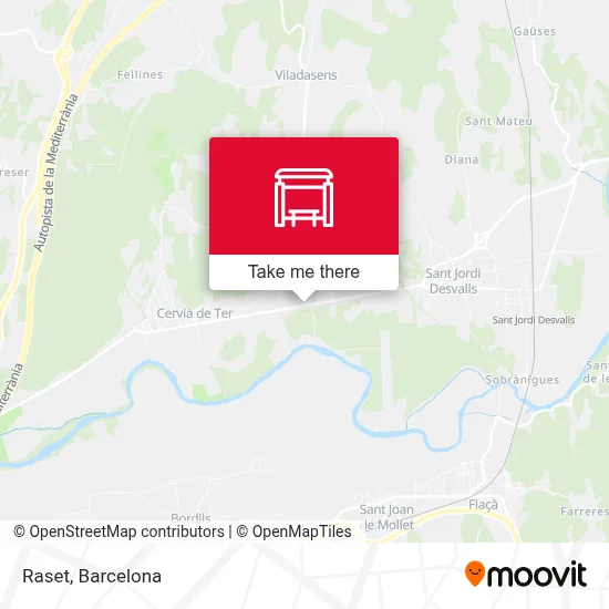 mapa Raset