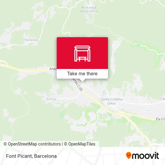 Font Picant map