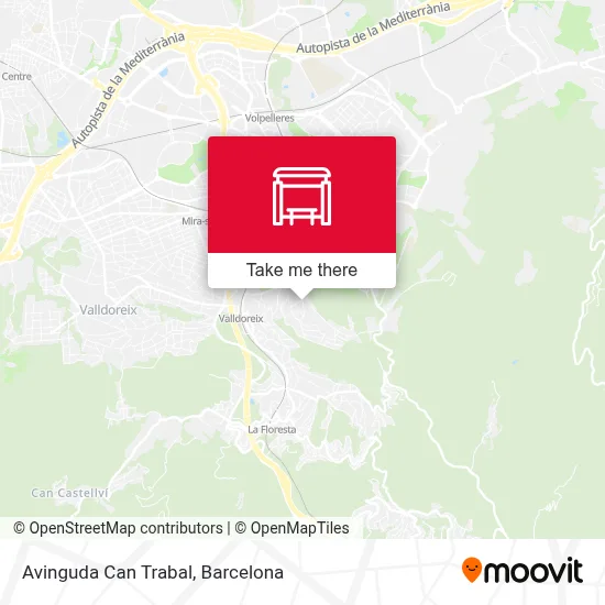 Avinguda Can Trabal map