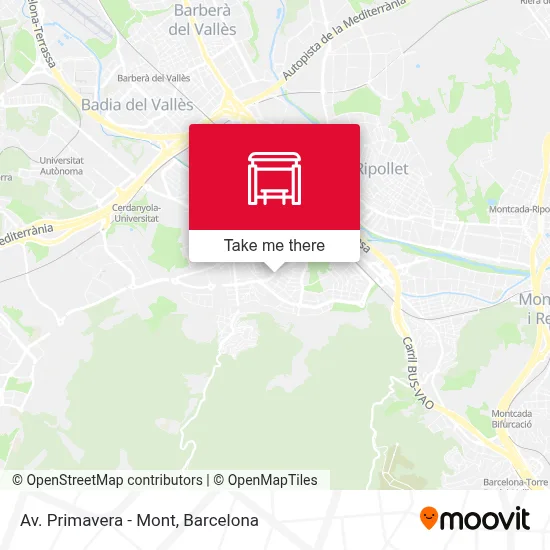 Av. Primavera - Mont map