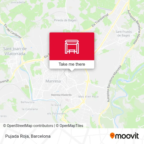 Pujada Roja map