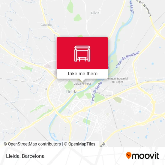 Lleida map