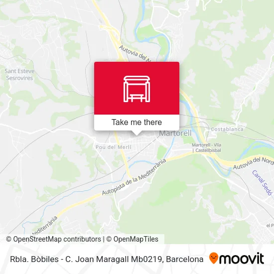 Rbla. Bòbiles - C. Joan Maragall Mb0219 map